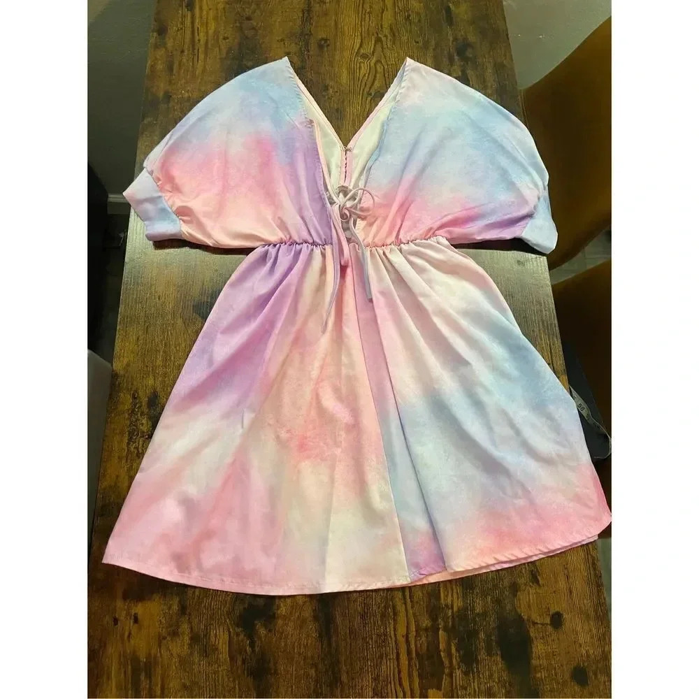 Soft Multi-Color Tunic Dress - Picture 10 of 12